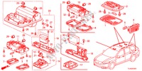 LUZ INTERIOR(2) para Honda ACCORD TOURER 2.4 EXECUTIVE 5 portas automática de 5 velocidades 2012