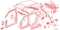 PAINEIS EXTERIOR/PAINEL TRASEIRO para Honda ACCORD TOURER 2.4 TYPE S 5 portas 6 velocidades manuais 2012