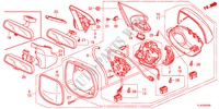 RETROVISOR para Honda ACCORD TOURER 2.2 EXECUTIVE-H 5 portas 6 velocidades manuais 2012