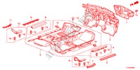 TAPETE PISO para Honda ACCORD TOURER 2.2 ELEGANCE 5 portas automática de 5 velocidades 2012