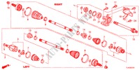 VEIO TRANSMISSAO FRENTE/MEIO VEIO(2.4L) para Honda ACCORD TOURER 2.4 S 5 portas 6 velocidades manuais 2012