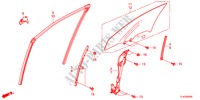 VIDRO DA PORTA DIANTEIRA/REGULADOR para Honda ACCORD TOURER 2.2 EXECUTIVE 5 portas automática de 5 velocidades 2012