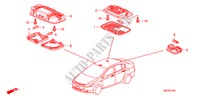 LUZ INTERIOR para Honda CITY LX-A 4 portas automática de 5 velocidades 2011