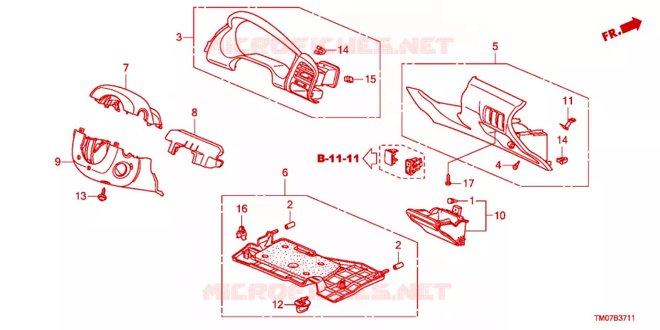 GUARNICAO PAINEL INSTRU.(LADO CONDUTOR)(D.) Honda  BALLADE 2011 VTI L automática de 5 velocidades 