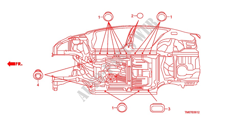 OLHAL(INFERIOR) para Honda CITY 1.4LS 4 portas automática de 5 velocidades 2009