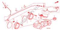 ANTENA RADIO/ALTIFALANTE(LH) para Honda INSIGHT COMFORT 5 portas totalmente automática CVT 2011