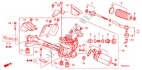 CAIXA DIRECCAO ASSISTIDA(EPS)(LH) para Honda INSIGHT S 5 portas totalmente automática CVT 2011