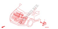 ESTEIO DO ARNES DO MOTOR para Honda INSIGHT ES 5 portas totalmente automática CVT 2011