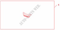 FR GRILLE LWR para Honda INSIGHT ES 5 portas totalmente automática CVT 2011