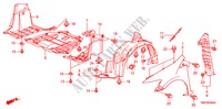 GUARDA LAMAS FRENTE para Honda INSIGHT COMFORT 5 portas totalmente automática CVT 2010