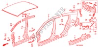 PAINEIS EXTERIOR/PAINEL TRASEIRO para Honda INSIGHT ELEGANCE 5 portas totalmente automática CVT 2010