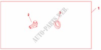 REAR PARKING SENSORS (4) para Honda INSIGHT COMFORT 5 portas totalmente automática CVT 2010