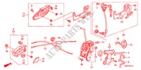 TRAVA DA PORTA DIANTEIRA/MANIVELA EXTERNA(LH) para Honda INSIGHT S 5 portas totalmente automática CVT 2011