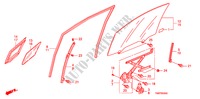 VIDRO DA PORTA DIANTEIRA/REGULADOR para Honda INSIGHT COMFORT 5 portas totalmente automática CVT 2011