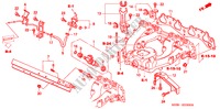 COLECTOR ADMISSAO (1.5L SOHC) para Honda CIVIC LXI 3 portas automática de 4 velocidades 2000