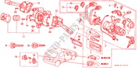 INTERRUPTOR COMBINADO(D.) para Honda CIVIC CXI 3 portas 5 velocidades manuais 2000
