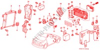 UNIDADE CONTROLO(CABINE)(D.) para Honda CIVIC EXI 4 portas automática de 4 velocidades 1999