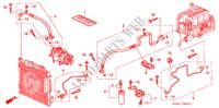 AR CONDICIONADO (MANGUEIRAS/TUBOS)(D.) para Honda CIVIC LXI 4 portas 5 velocidades manuais 2000