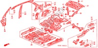PAINEIS INTERIORES para Honda CIVIC VTI 4 portas automática de 4 velocidades 2000
