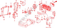 UNIDADE CONTROLO(CABINE)(D.) para Honda CIVIC EXI 4 portas 5 velocidades manuais 2000