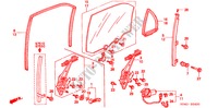 VIDRO PORTAS TRASEIRAS para Honda CIVIC GLI 4 portas automática de 4 velocidades 2000