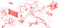AR CONDICIONADO (MANGUEIRAS/TUBOS) (LH) para Honda PRELUDE 2.0I 2 portas 5 velocidades manuais 2000
