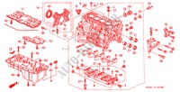 BLOCO CILINDROS/CARTER OLEO (SOHC/DOHC) para Honda PRELUDE SI 2 portas automática de 4 velocidades 2001