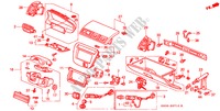 GUARNICAO PAINEL INSTRU.(LH) para Honda PRELUDE 2.0I 2 portas automática de 4 velocidades 2000