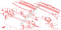 LIMPA PARA BRISAS (LH) para Honda PRELUDE VTEC 2.2VTI 2 portas 5 velocidades manuais 2000
