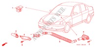 AR CONDICIONADO (SENSOR) para Honda CIVIC VTI-D 4 portas totalmente automática CVT 2005