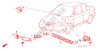 AR CONDICIONADO (SENSOR) para Honda CIVIC 1.6 ES 4 portas 5 velocidades manuais 2005