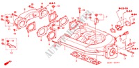 COLECTOR ADMISSAO(V6) para Honda ACCORD 3.0V6 4 portas automática de 4 velocidades 2000
