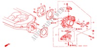 CORPO ACELERADOR(V6) para Honda ACCORD 3.0V6 4 portas automática de 4 velocidades 2000