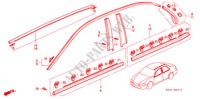 MOLDURA para Honda ACCORD 2.3 LEV 4 portas automática de 4 velocidades 2000