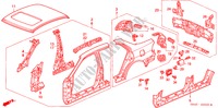 PAINEIS EXTERIOR para Honda ACCORD 2.3 LEV 4 portas automática de 4 velocidades 2000