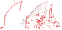 VIDROS PORTAS FRENTE para Honda ACCORD 2.3VTI 4 portas automática de 4 velocidades 2000