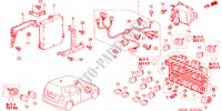 UNIDADE CONTROLO (CABINE) ('04 ) para Honda JAZZ 1.3LX 5 portas totalmente automática CVT 2005