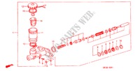 BOMBA PRINCIPAL TRAVOES(1) para Honda PRELUDE STD 2 portas 5 velocidades manuais 1986