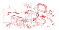 FILTRO AR para Honda PRELUDE EX 2 portas 5 velocidades manuais 1986