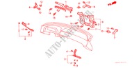 ESTAIS DO PAINEL DE INSTRUMENTOS (LH) para Honda LEGEND ZI 4 portas automática de 4 velocidades 1990