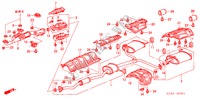 TUBO ESCAPE(V6) para Honda ACCORD EX 4 portas automática de 5 velocidades 2004