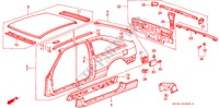 ALTERNADOR(3) (3 PORTAS) para Honda ACCORD STD 3 portas automática de 4 velocidades 1986