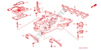 COLECTOR ADMISSAO (CARBURADOR) para Honda ACCORD EX 3 portas 5 velocidades manuais 1988