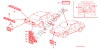 EMBLEMAS para Honda ACCORD 2.0SI 4 portas automática de 4 velocidades 1989