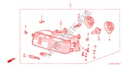FAROL(2) para Honda ACCORD EX 4 portas 5 velocidades manuais 1989