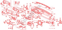 PAINEL INSTRUMENTOS(LH) para Honda PRELUDE 2.0SI 2 portas automática de 4 velocidades 1988