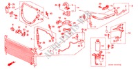 AR CONDICIONADO (MANGUEIRAS/TUBOS)(4) para Honda CIVIC DX 1300 3 portas automática de 4 velocidades 1991