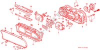 INSTRUMENTOS COMBINADOS COMPONENTES(ND) para Honda CIVIC EX 4 portas automática de 4 velocidades 1989