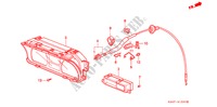 INSTRUMENTOS COMBINADOS para Honda CIVIC DX 4 portas automática de 4 velocidades 1991