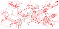 ESTABILIZADOR TRASEIRO/TRASEIRA BRACO INFERIOR para Honda CIVIC SHUTTLE GL 5 portas automática de 4 velocidades 1990